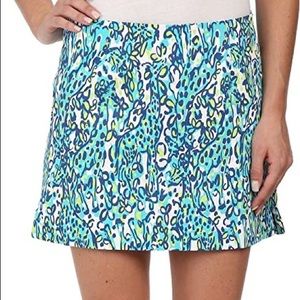 Lilly Pulitzer Ella Sea Blue Skort 8